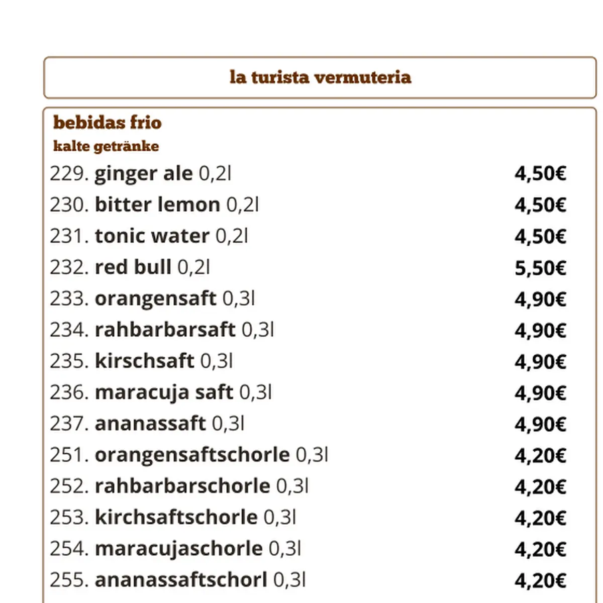 Speisekarte photo 6