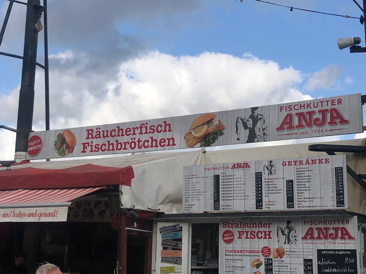 Speisekarte, Fischbrötchenkutter Anja