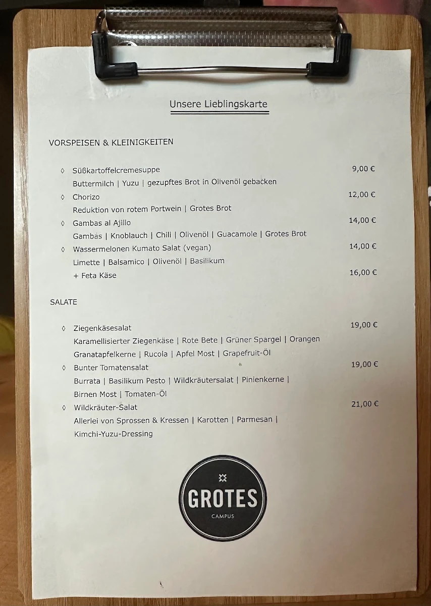 Speisekarte photo 1