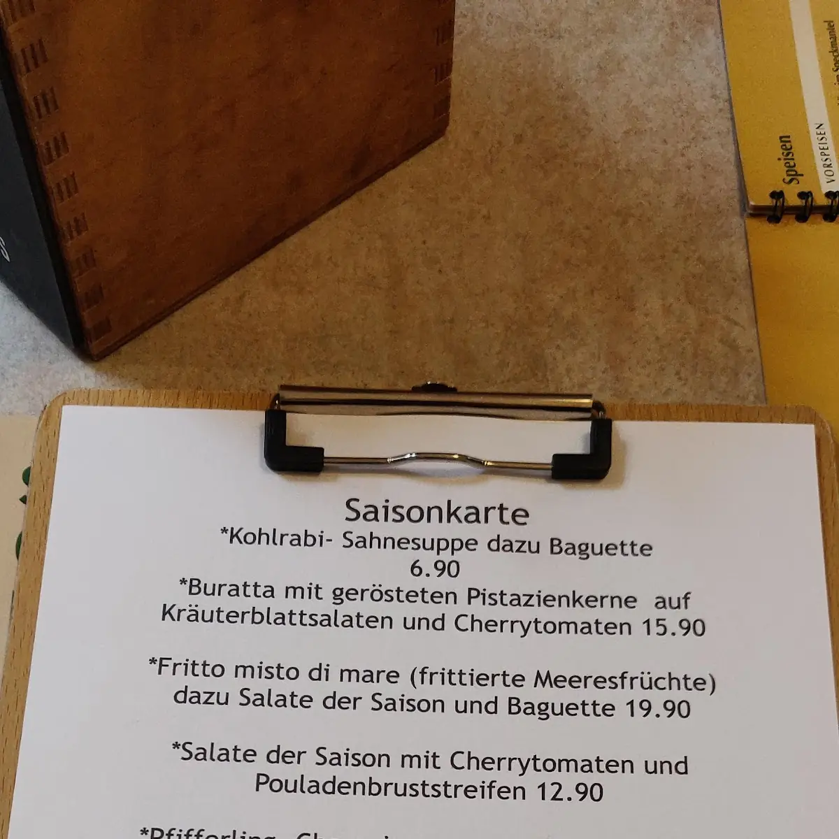 Speisekarte photo 2