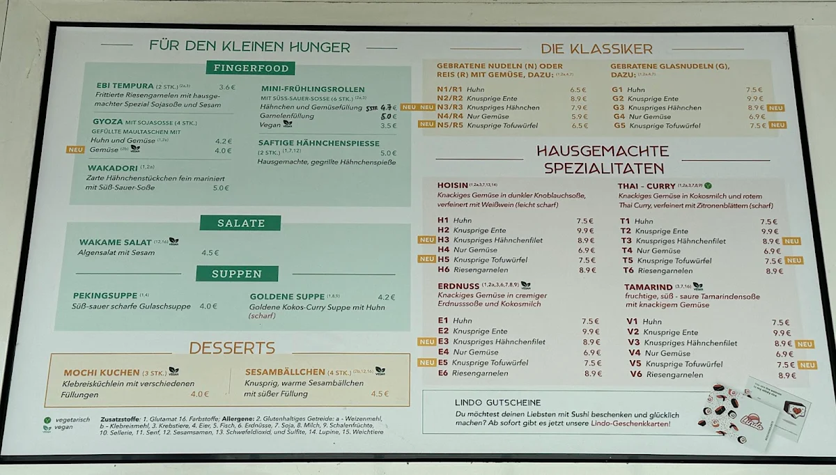 Speisekarte photo 2