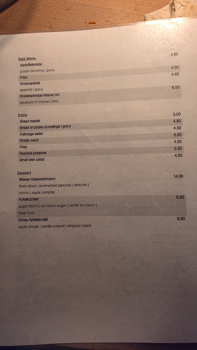 Speisekarte photo 5