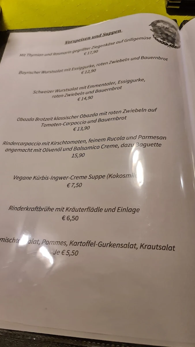 Speisekarte photo 2