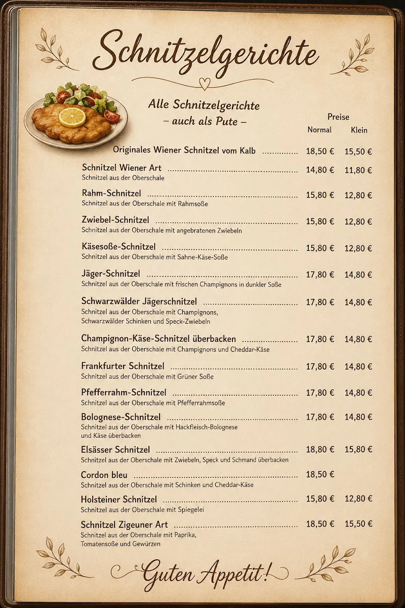 Speisekarte photo 1