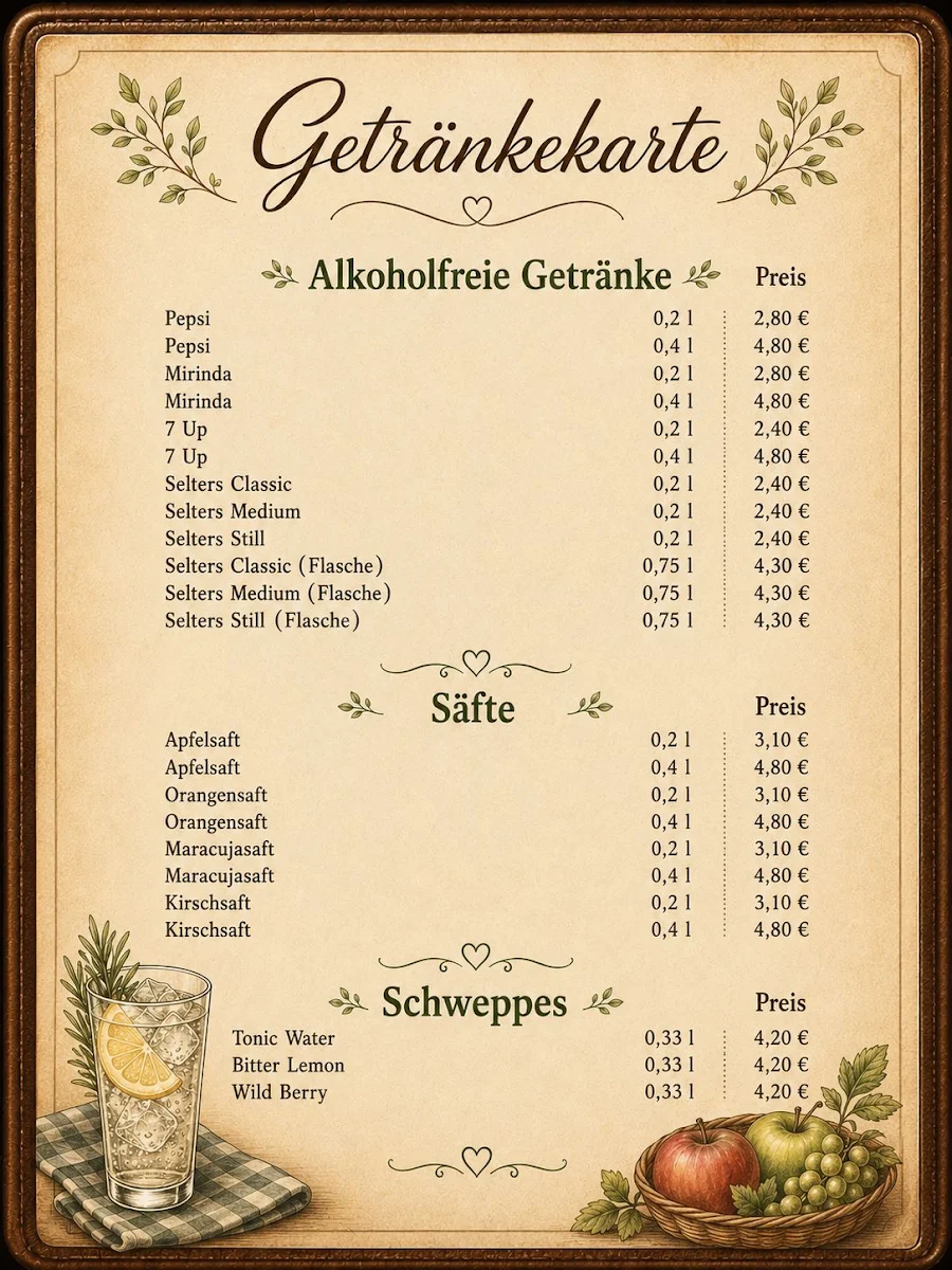 Speisekarte photo 6