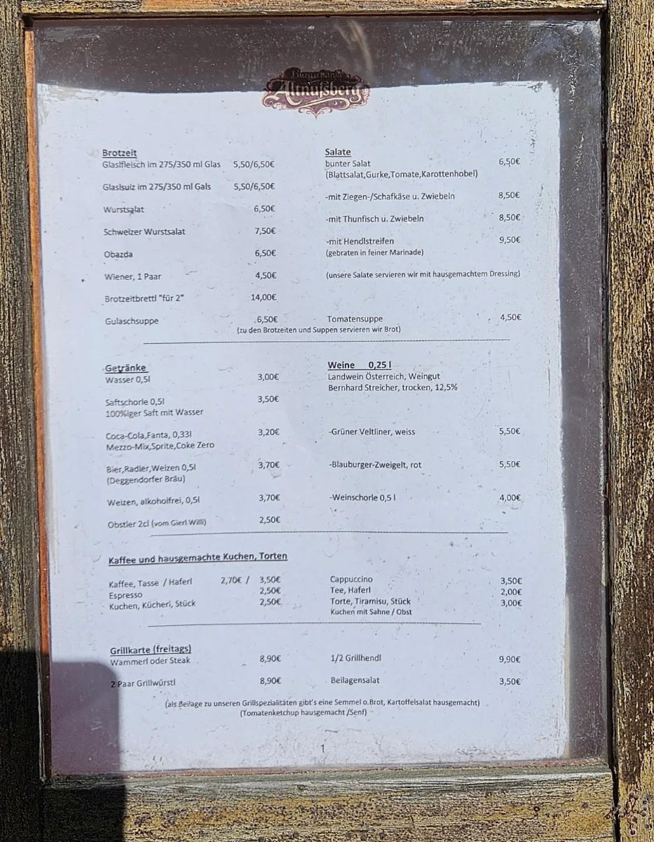 Speisekarte photo 1