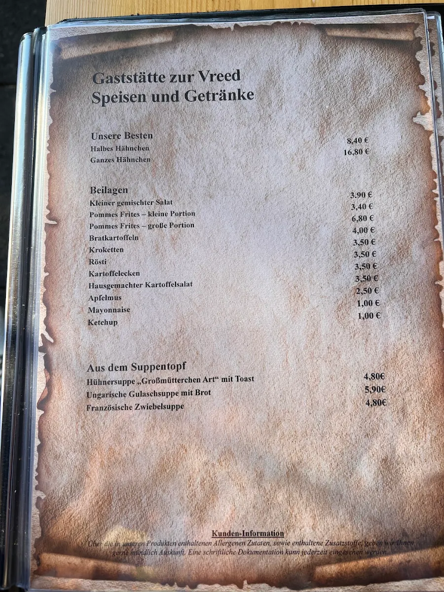 Speisekarte photo 2