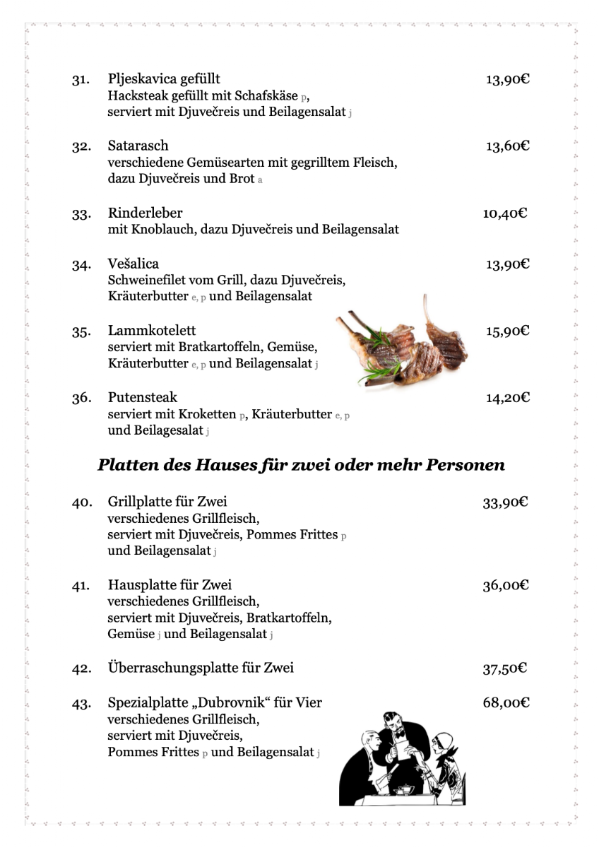 Speisekarte photo 3