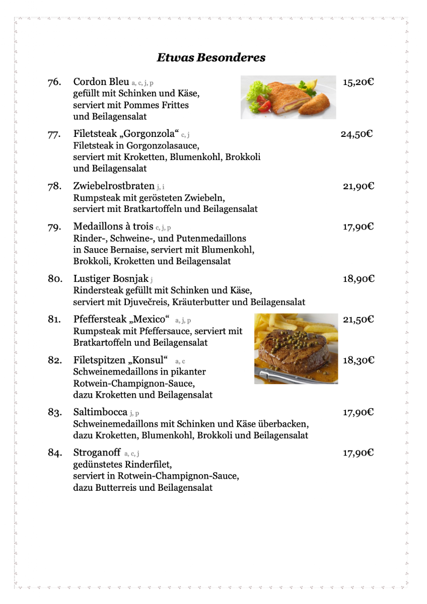 Speisekarte photo 4