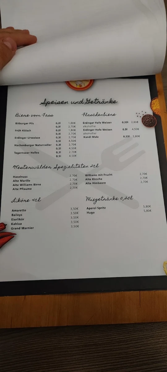 Speisekarte, Mistos