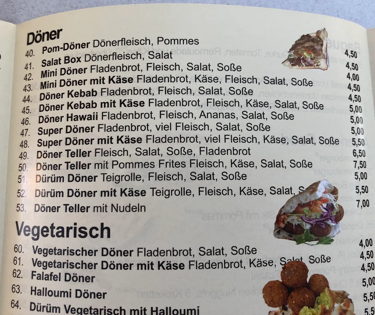 Speisekarte photo 2