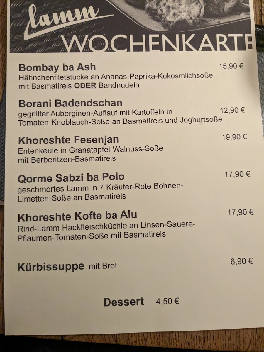 Speisekarte photo 5