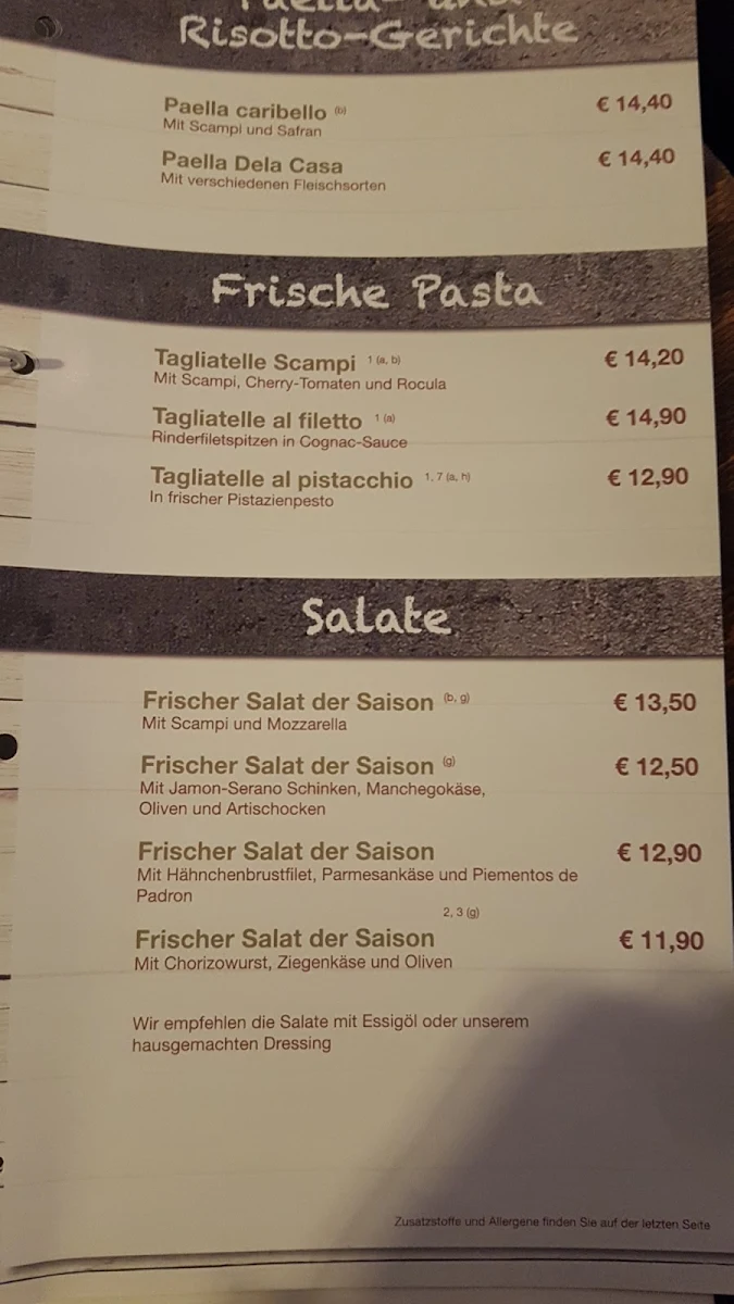 Speisekarte photo 5