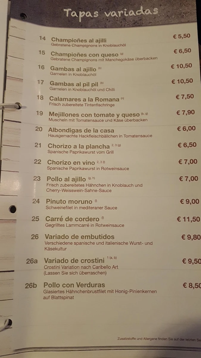Speisekarte photo 6