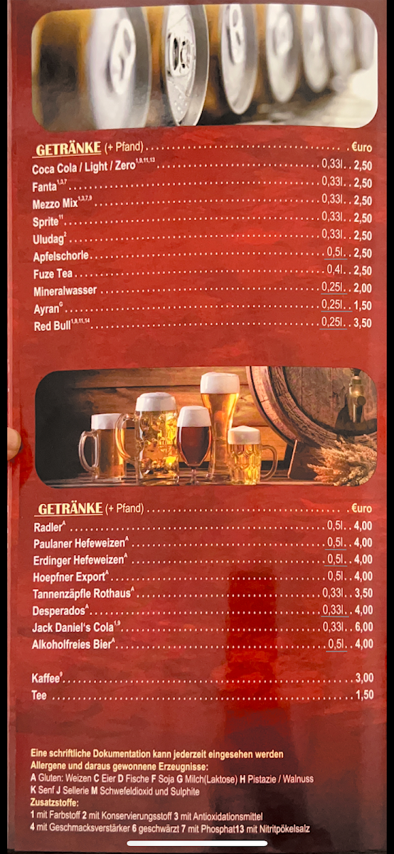 Speisekarte photo 3
