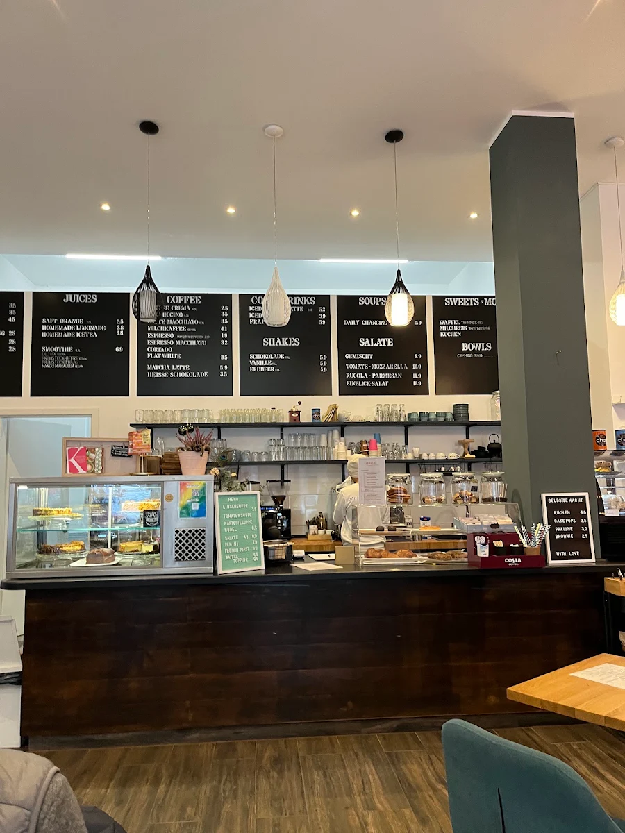Speisekarte, Ein Blick Café