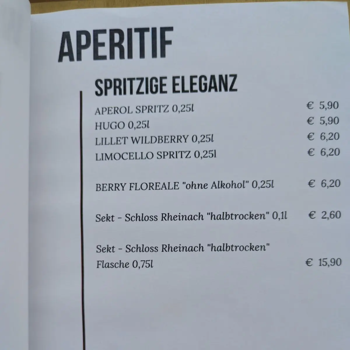 Speisekarte photo 9