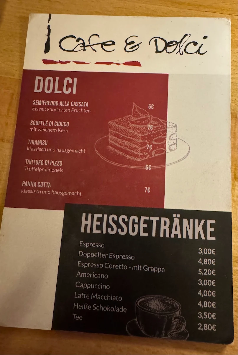 Speisekarte, Ristorante Fellini