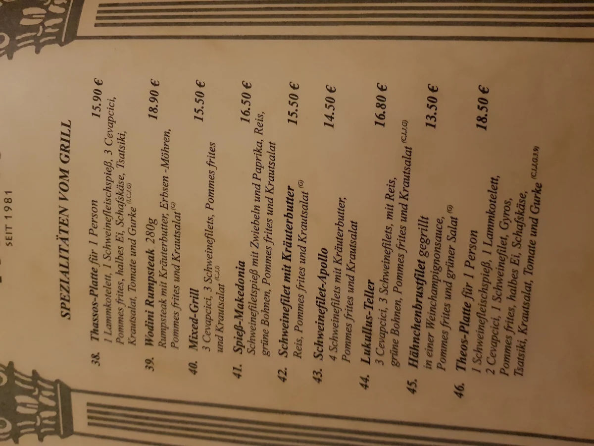 Speisekarte photo 9