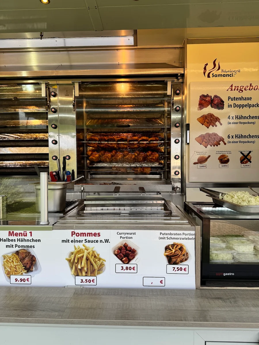 Speisekarte, HähnchenGrill Samanci