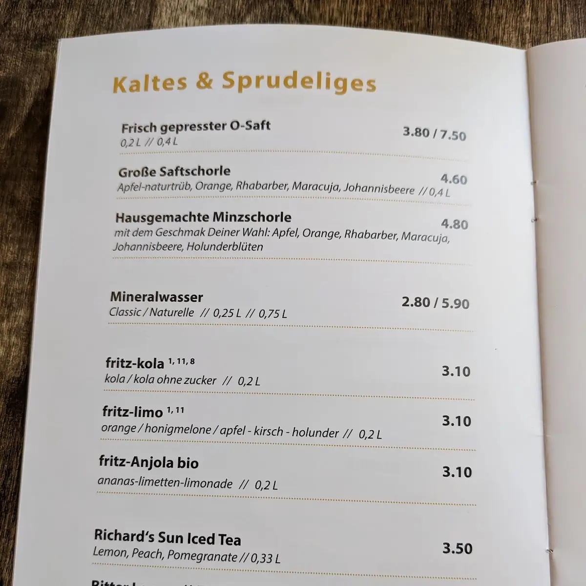 Speisekarte photo 10