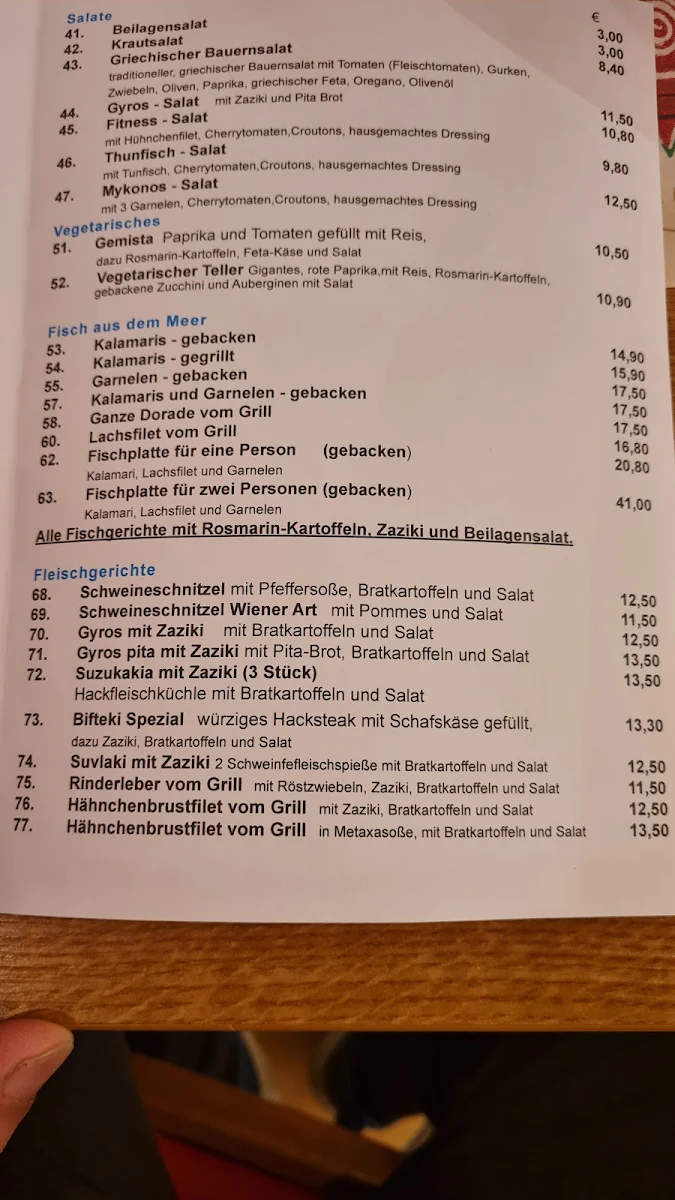 Speisekarte photo 2