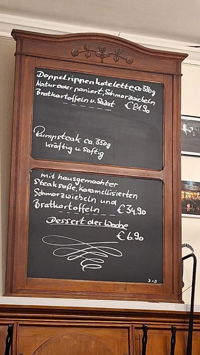 Speisekarte, Weinhaus Vogel