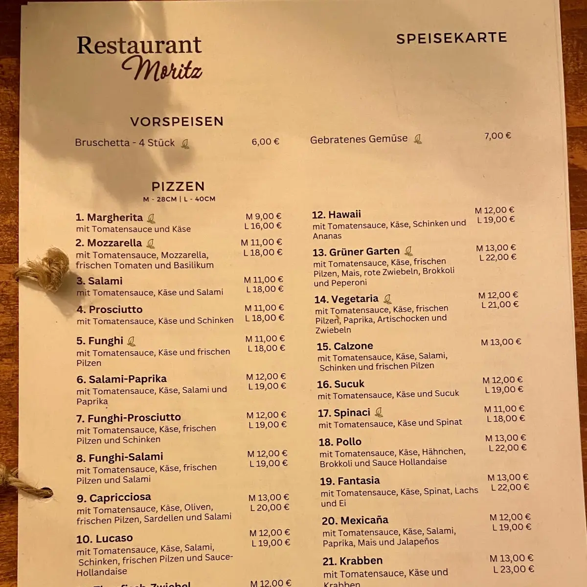 Speisekarte photo 2