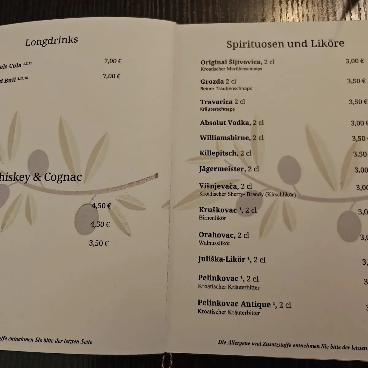 Speisekarte photo 2