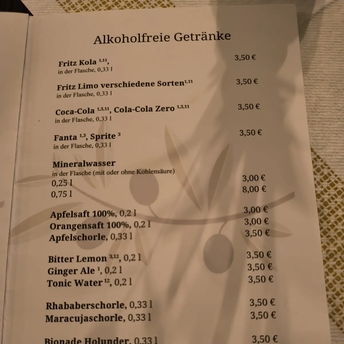Speisekarte photo 3