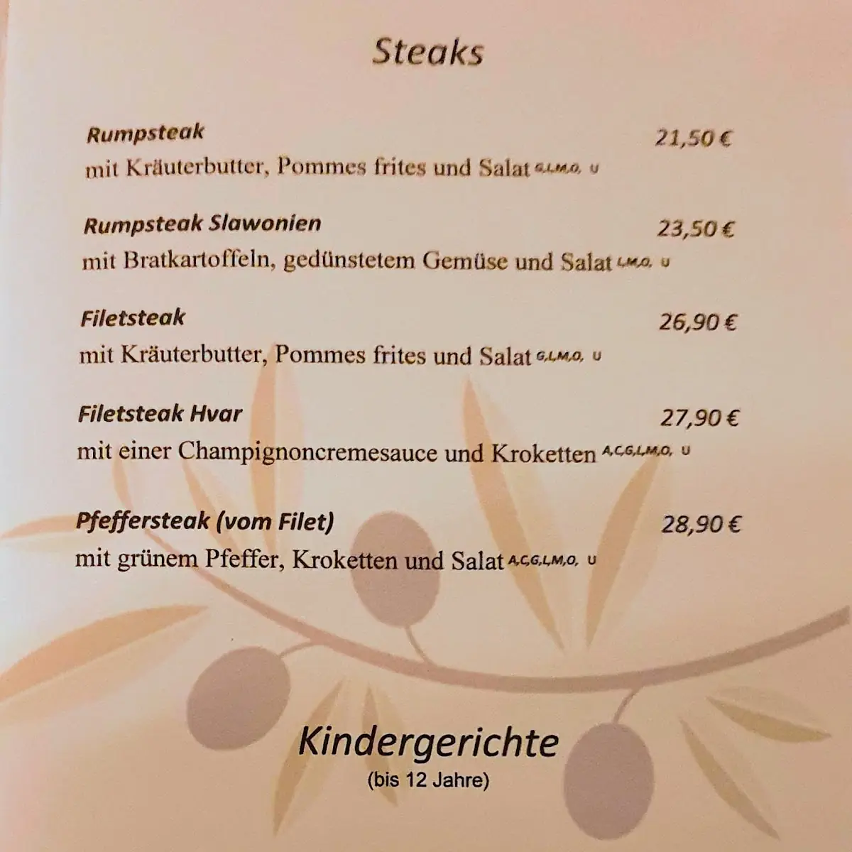Speisekarte photo 9