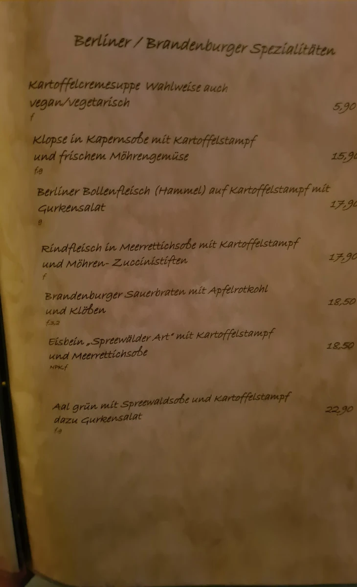Speisekarte photo 2