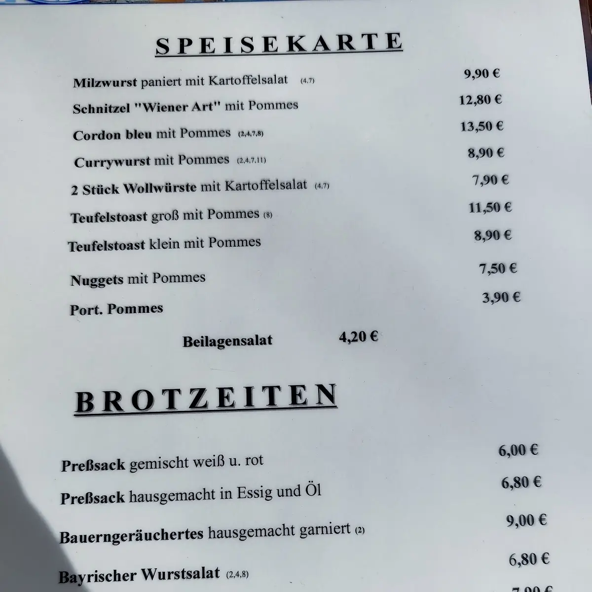 Speisekarte photo 2