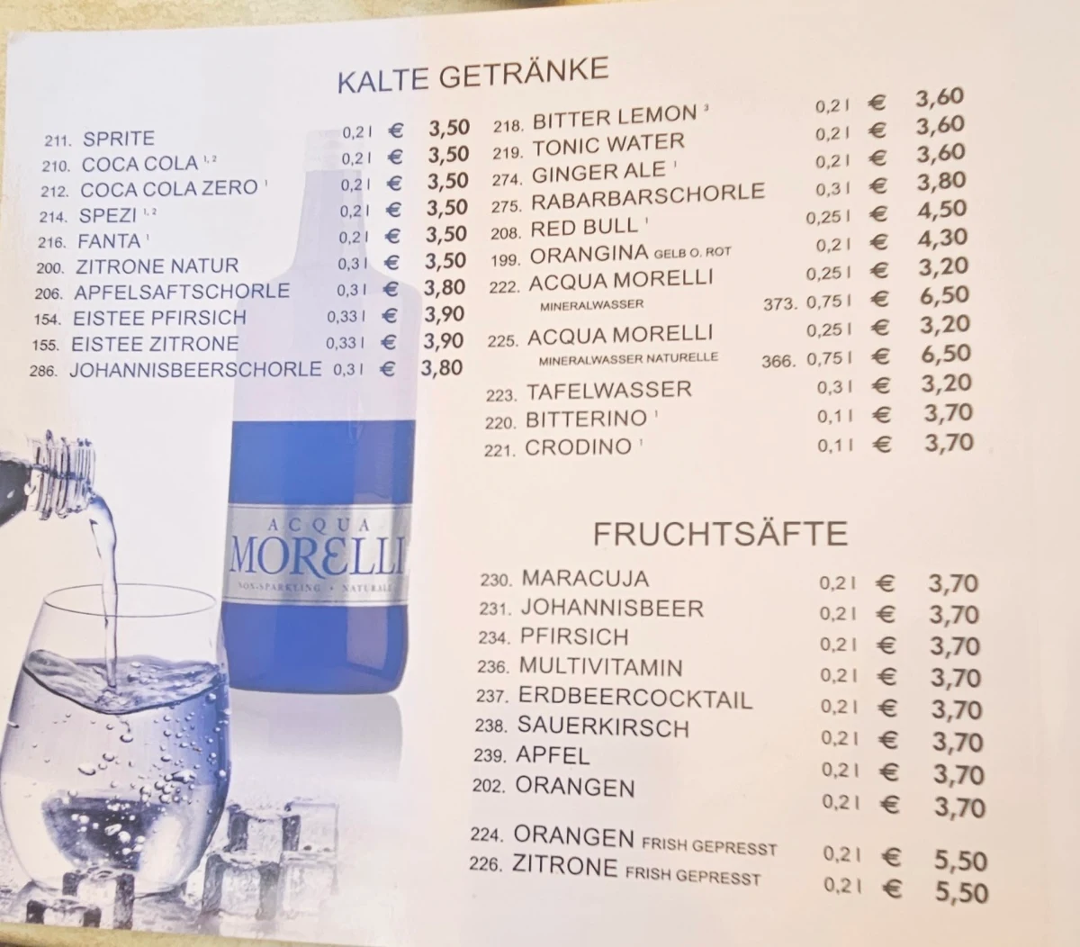 Speisekarte photo 2