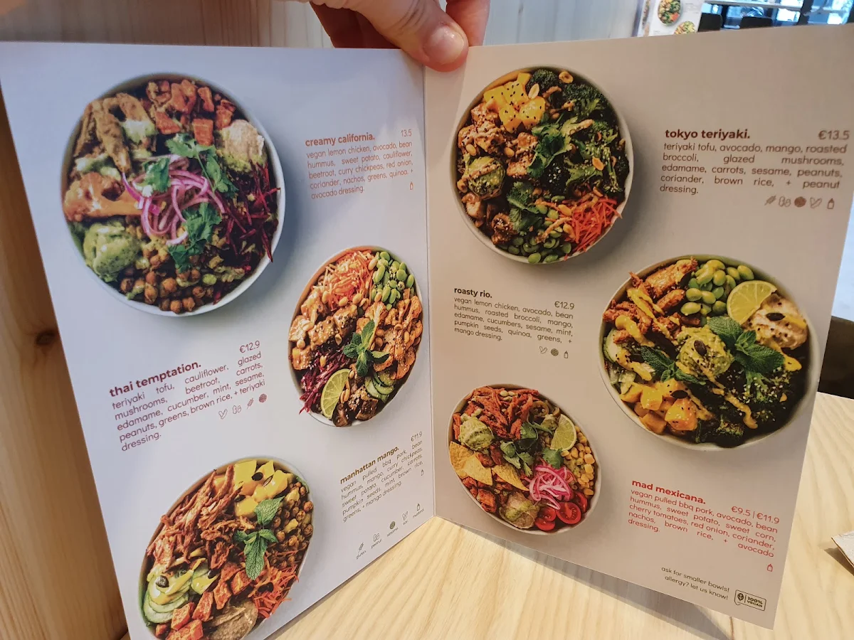 Speisekarte, råbowls