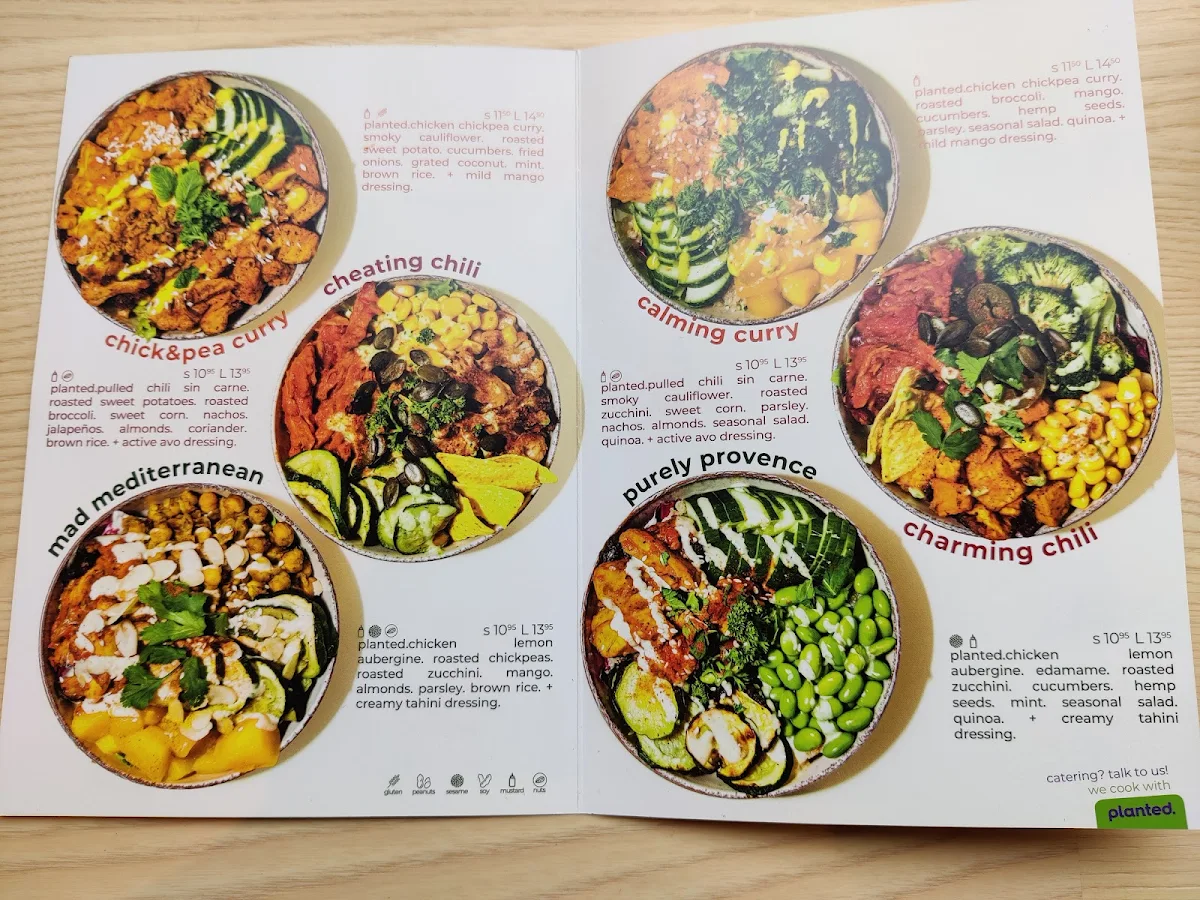 Speisekarte, råbowls