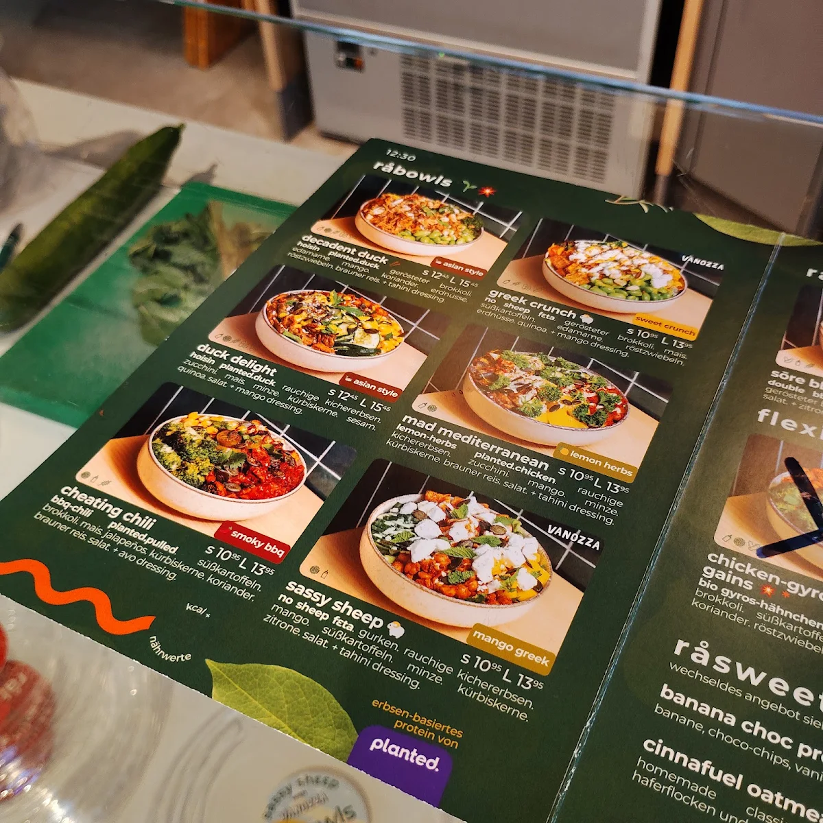 Speisekarte, råbowls