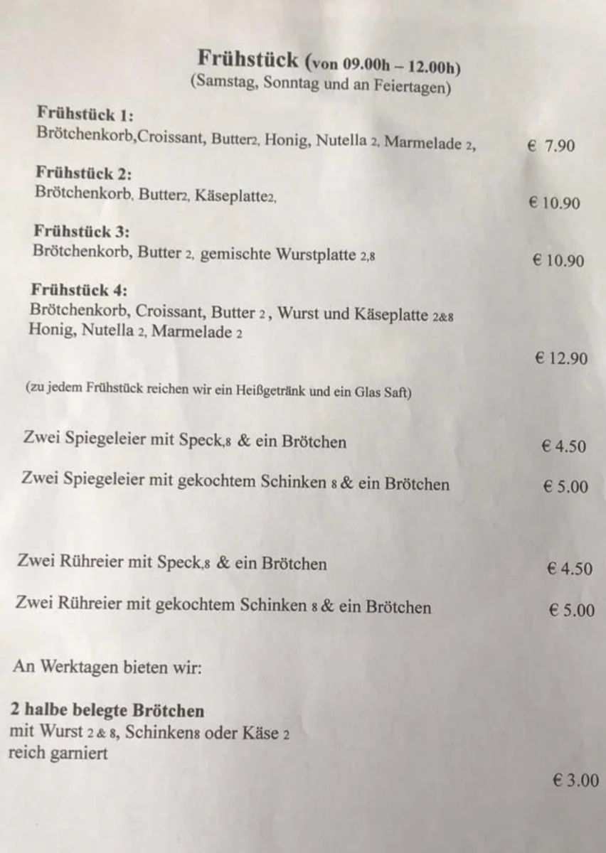 Speisekarte photo 1