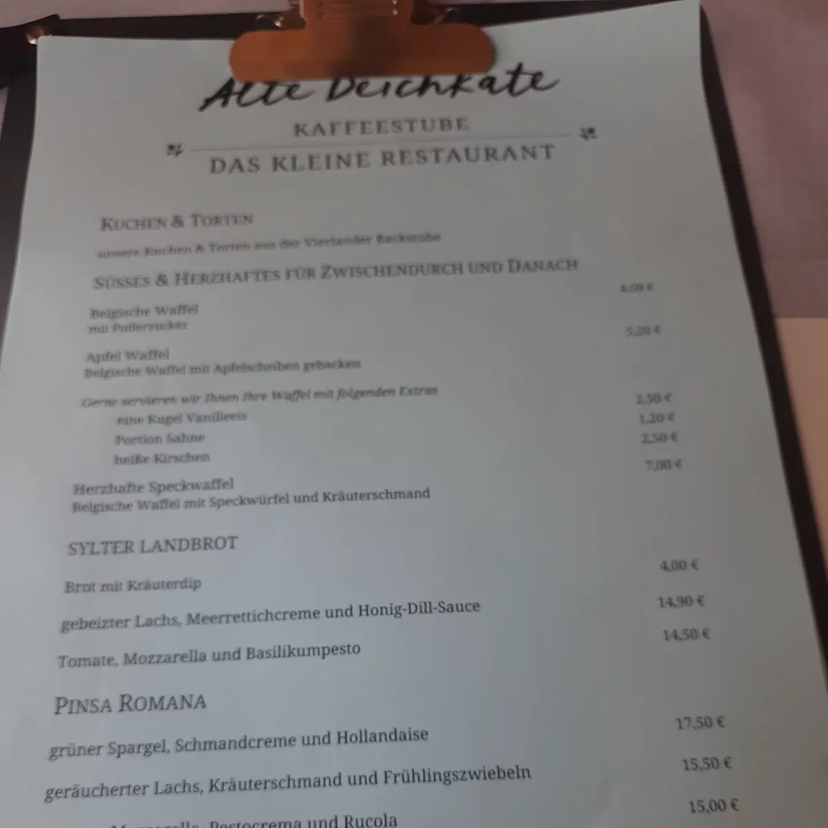 Speisekarte photo 1