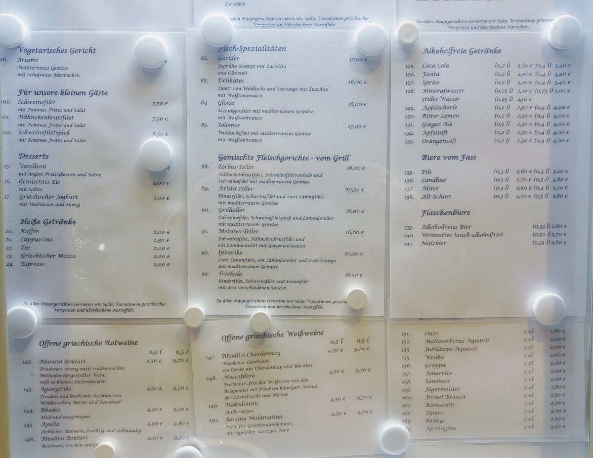 Speisekarte photo 6