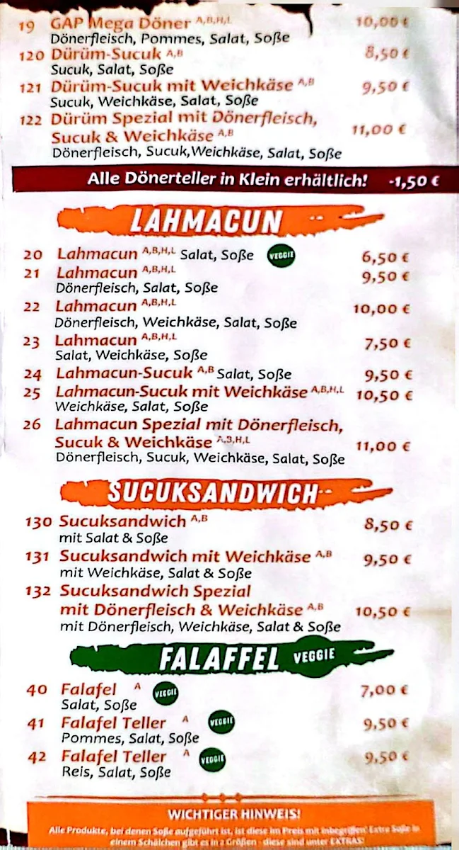Speisekarte photo 3