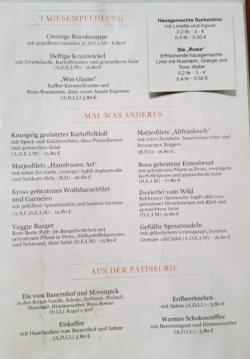 Speisekarte photo 1