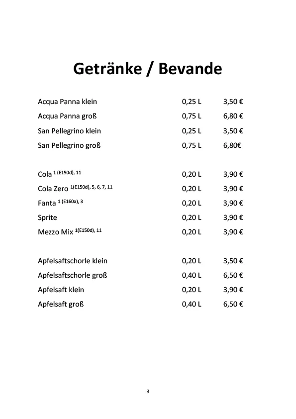 Speisekarte photo 2