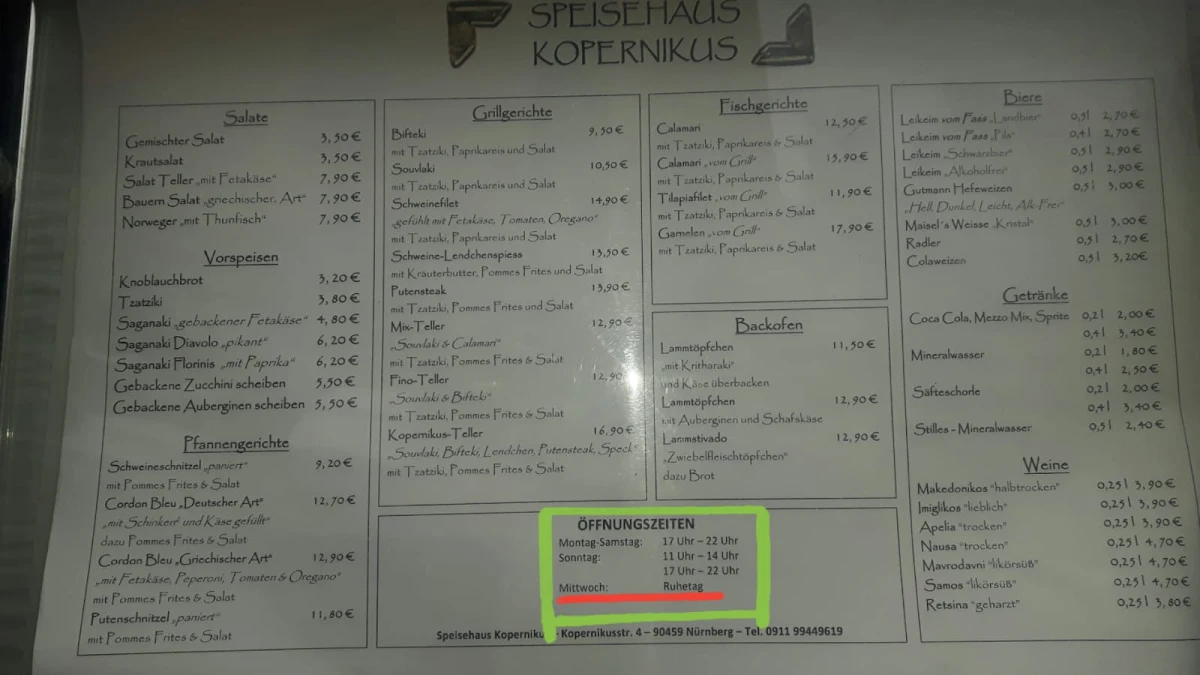 Speisekarte photo 2