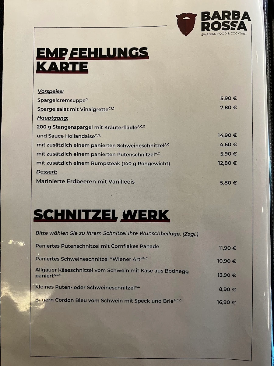 Speisekarte photo 3