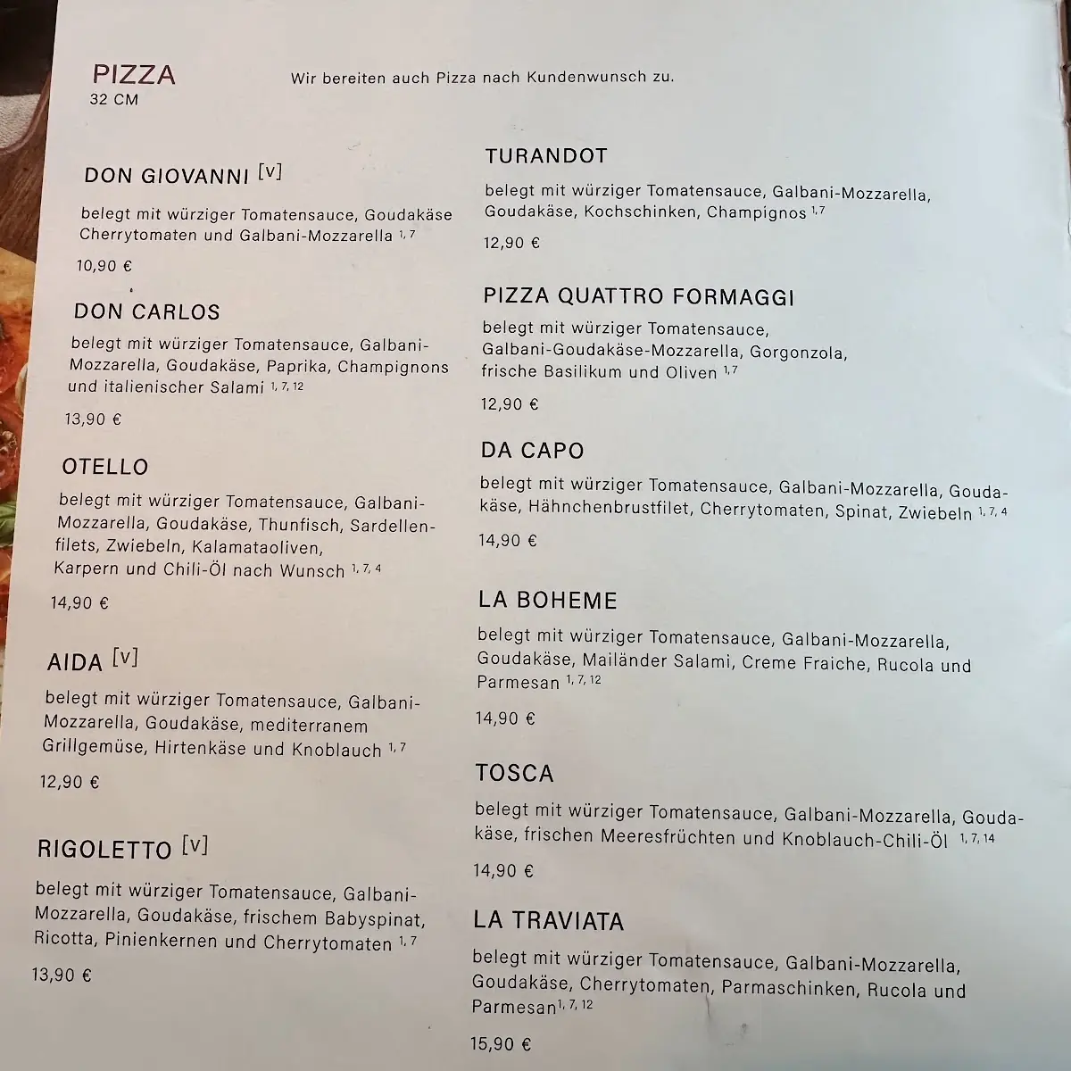 Speisekarte photo 1