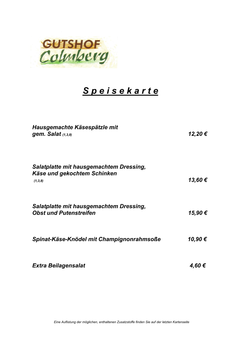 Speisekarte photo 4