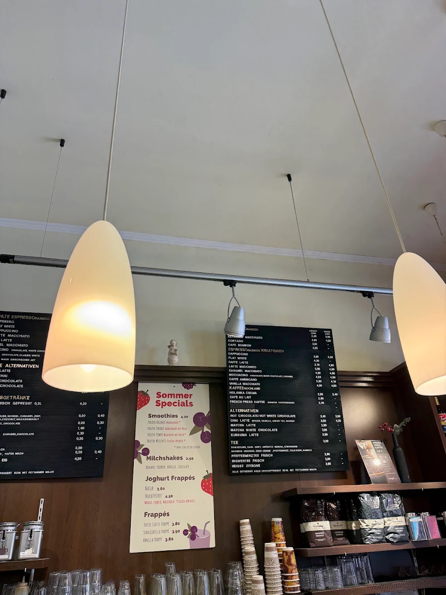 Speisekarte, Hochland Kaffee