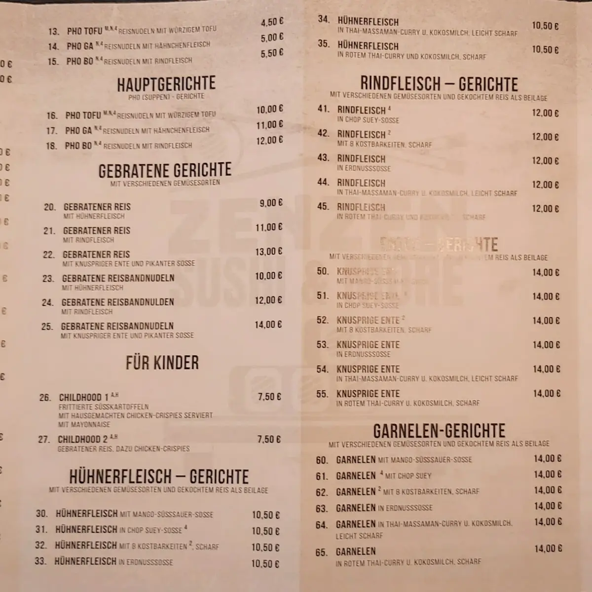 Speisekarte photo 3