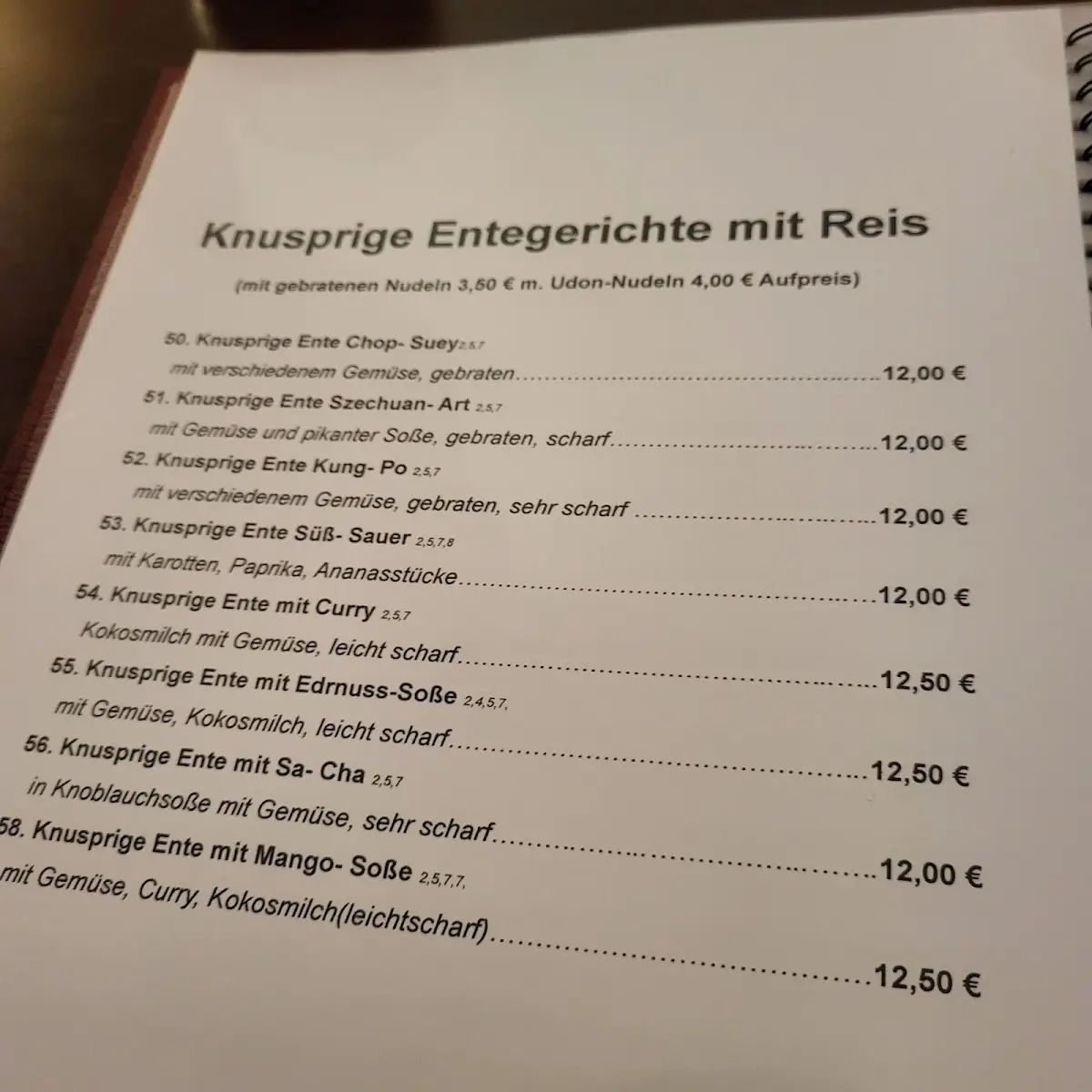 Speisekarte photo 8